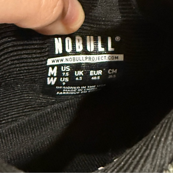 NOBULL Black Camo Sneakers, CrossFit shoes, women’s size 9 - Picture 7 of 8